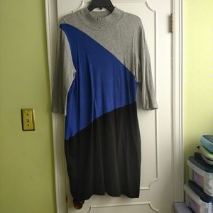 Calvin Klein Mock Neck Sweater Dress